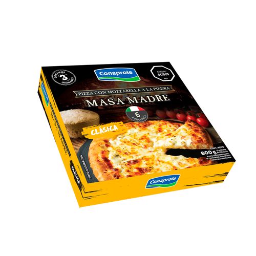 PIZZA CONAPROLE MASA MADRE MUZZARELLA 3UN 600GR
