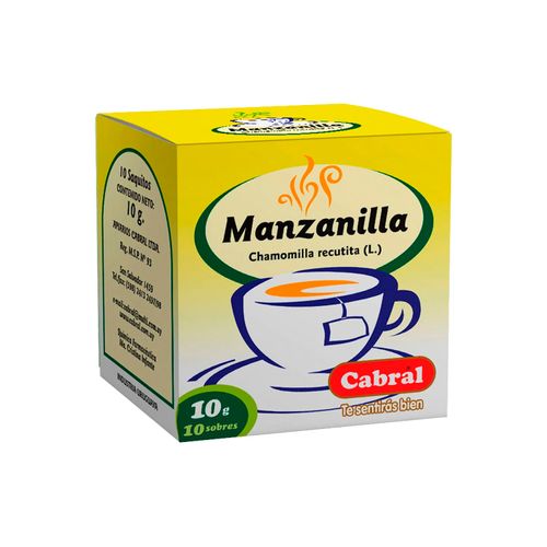 Te Cabral Manzanilla 10 Sobres