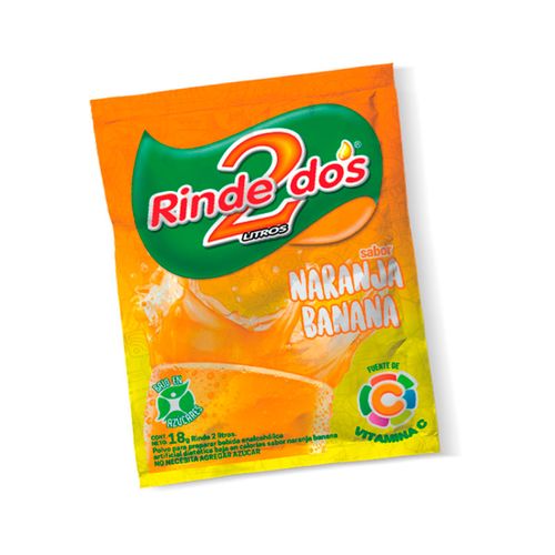 Jugo Rinde 2 En Polvo Naranja-Banana