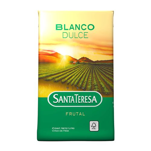 Vino Santa Teresa Blanco Frutal Tetra 1Lt