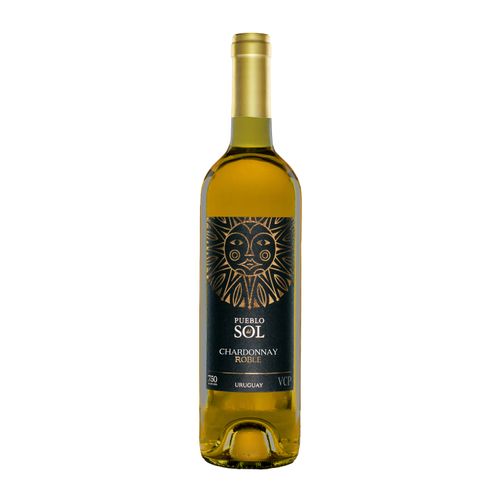 VINO PUEBLO DEL SOL ROBLE CHARDONNAY 750CC