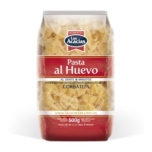 Fideos Las Acacias Al Huevo Corbatita 500Gr
