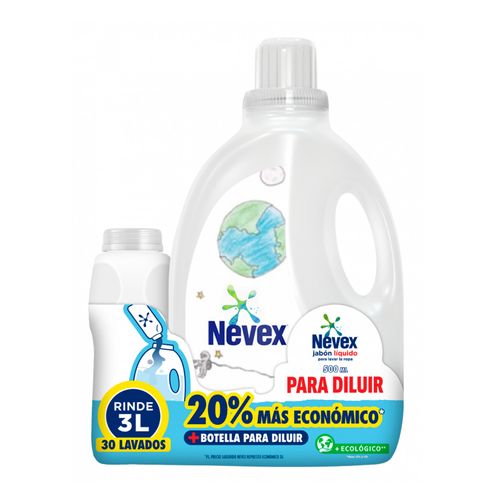 Jabon Liquido Nevex Diluible +Botella 500Ml