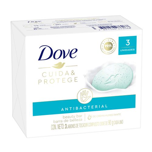 Jabon Dove Cuida Protege De Tocador 3X90Gr