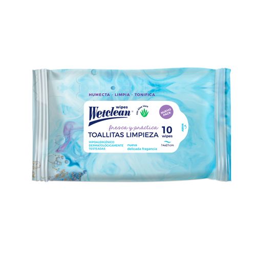 TOALLA HUMEDA WETCLEAN 10UN