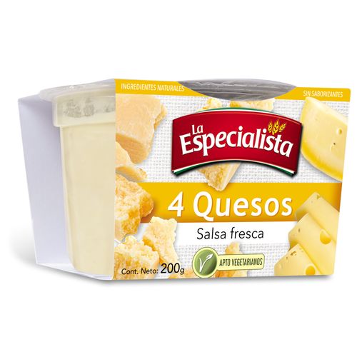 Salsa La Especialista 4 Quesos 200Gr