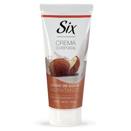 CREMA SIX CORPORAL LECHE DE COCO 195GR
