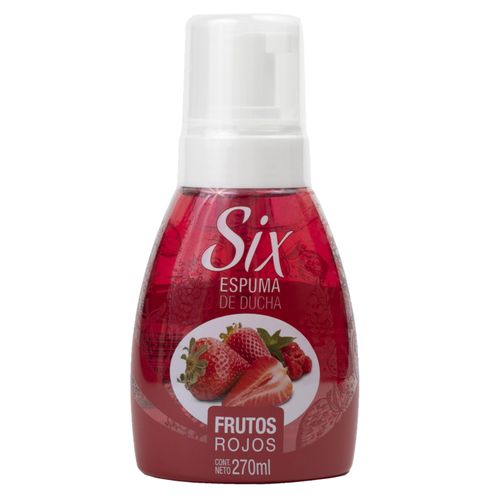 ESPUMA SIX DUCHA FRUTOS ROJOS 270ML