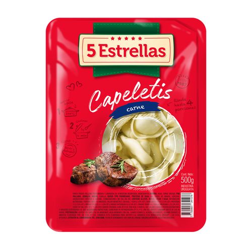 Capeletis 5 Estrellas Carne 500Gr