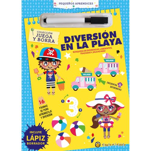 LIBRO PRH INFANTIL/JUVENIL JUEGA Y BORRA. DIVERSION EN LA PL