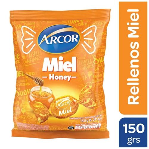 Caramelo Arcor Miel Relleno 150Gr