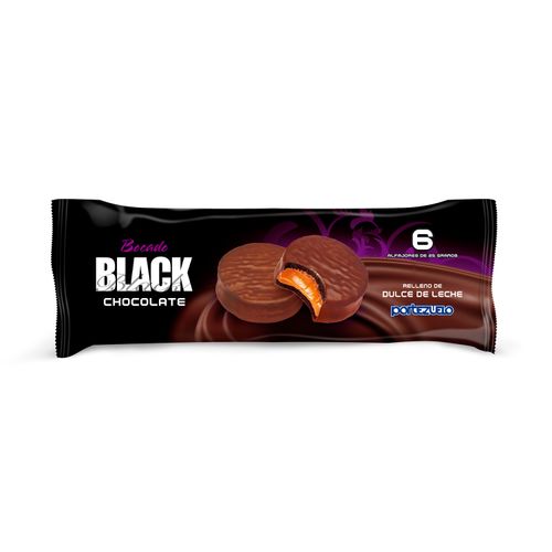Bocado Portezuelo Black Chocolate C/Dulce De Leche X6Un