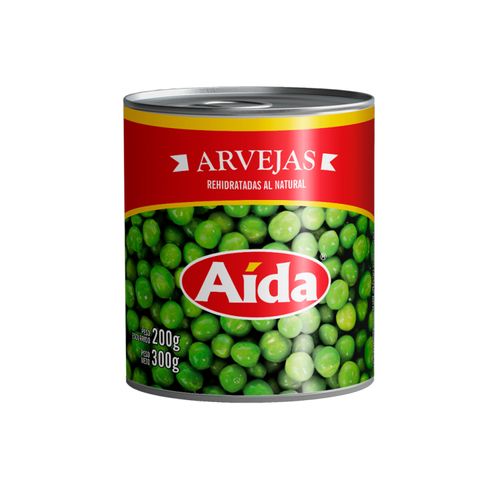 Arveja Aida Rehidratadas Al Natural Lata 280Gr