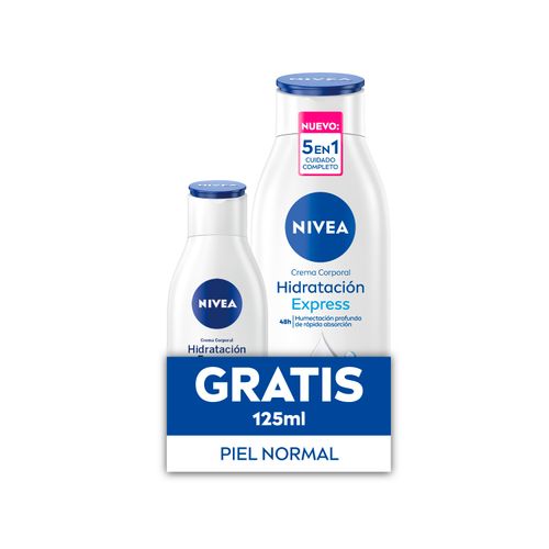 PACK CREMA NIVEA HIDRATACION EXPRESS PIEL NORMAL 400+125ML