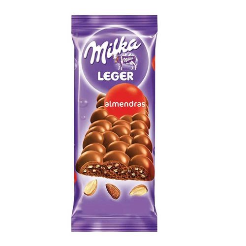 Chocolate Milka Leger Almendras 50Gr