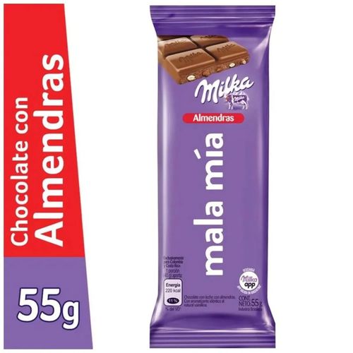 Chocolate Milka Almendras 55Gr