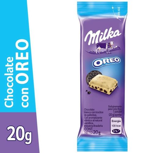 Chocolate Milka Oreo Blanco 20Gr
