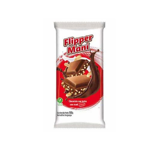 Chocolate Haas Leche Con Mani Flipper 150Gr