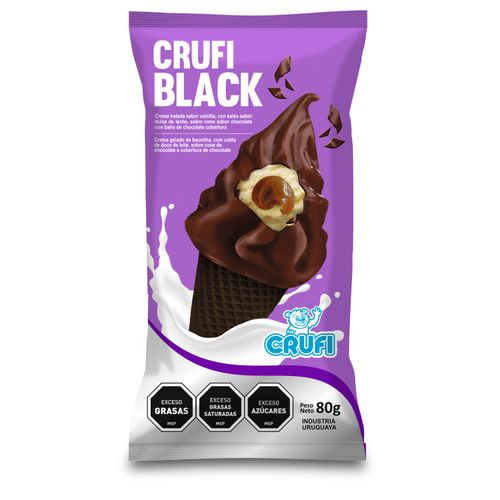 HELADO CRUFI BLACK CREMA 80GR