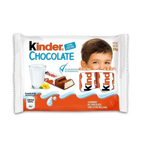 Chocolate Kinder Flow Pack 4Und 50Gr