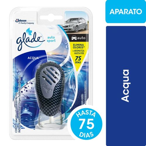 Perfumador Glade Auto Sport Acqua Aparato+Repuesto