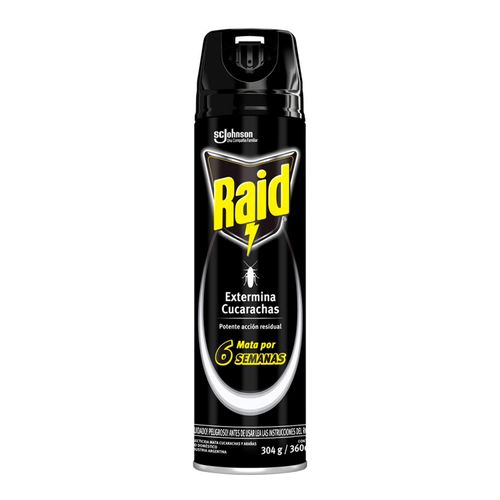 Insecticida Raid Extermina Cucaracha Aerosol 360Cc