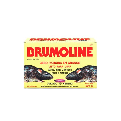 Raticida Brumoline Ratas Y Ratones 100Gr .