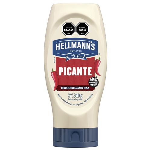 MAYONESA HELLMANNS SABORIZADO PICANTE 340GR