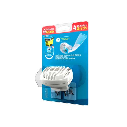 Insecticida Raid Aparato 1Un +4 Tabletas Gratis