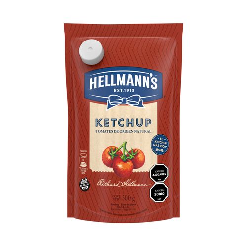 Ketchup Hellmanns Doypack 500Cc