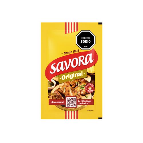 Mostaza Savora Original 60Gr