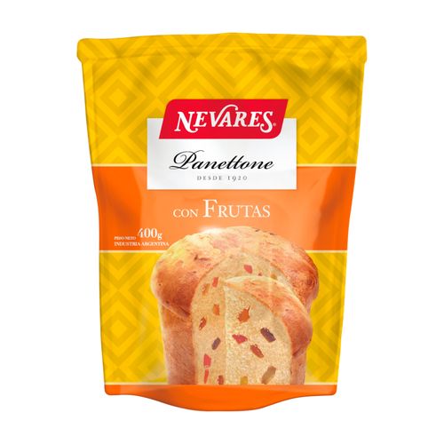 Panettone Nevares Con Frutas 400Gr