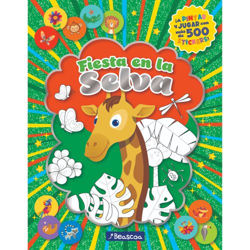 LIBRO PRH INFANTIL/JUVENIL FIESTA DE STICKERS+500 ANIMALES S