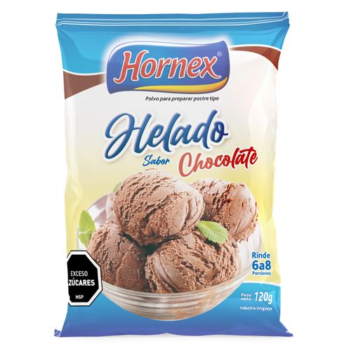 Helado Hornex Polvo Chocolate 100Gr Con Azucar