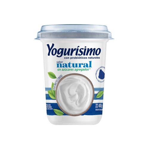 Yogur Yogurisimo Integral Sin Azucar Pote 460G