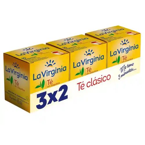 TE LA VIRGINIA NEGRO 20GR PACK3X2