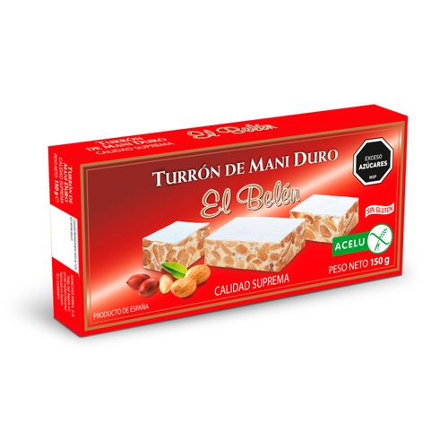 TURRON EL BELEN DE MANI DURO 150GR