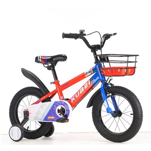 BICICLETA INFANTIL ROJA/AZUL RODADO 16 C/CANASTO,RUEDITAS Y