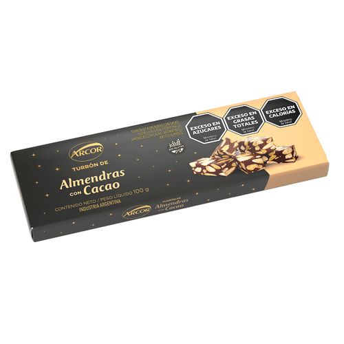 TURRON ARCOR ALMENDRA CON CACAO 100GR