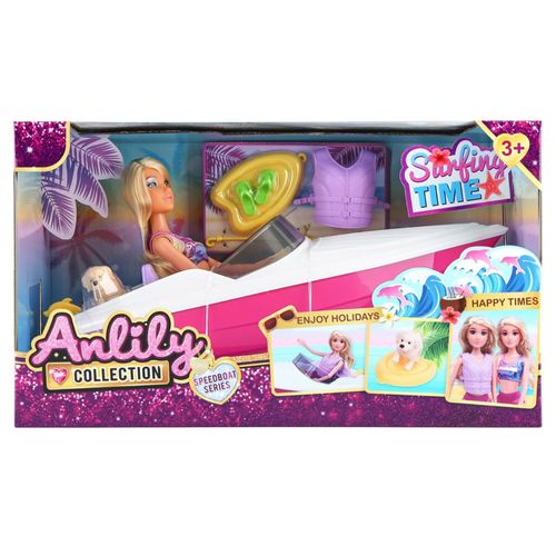 MUÑECA TG24003477 29CM CON LANCHA