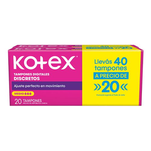 Tampon Kotex Days Med 2X1 .