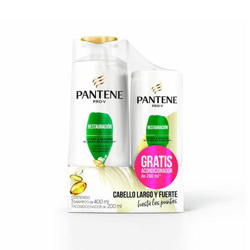 Shampoo Pantene Restauracion 400+200Ml +Acondicionador