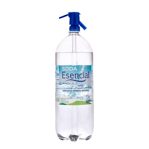 Soda Esencial Sifón Con Gas Pet 2 L