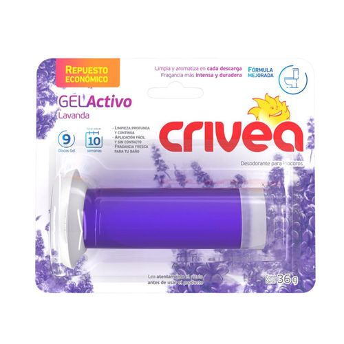 DISCO ADHESIVO CRIVEA TOILET REPUESTO 36GR