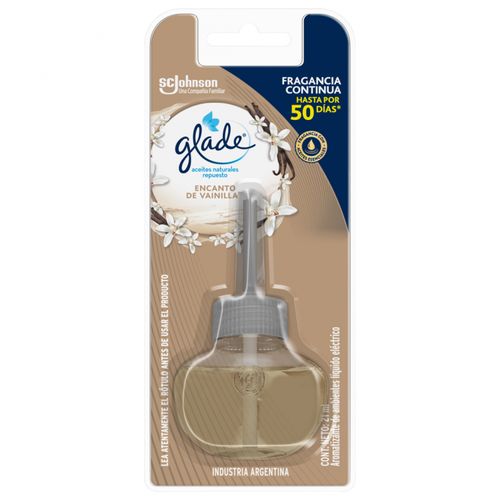 AROMATIZANTE GLADE LIQUIDO ELECTRICO VAINILLA 21ML REPUESTO