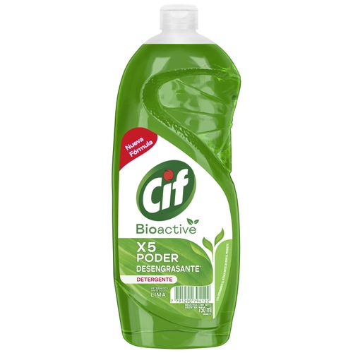 DETERGENTE CIF BIOACTIVE LIMA 750ML