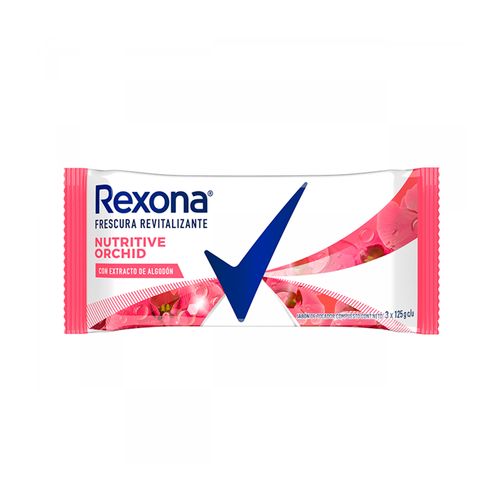 JABON DE TOCADOR REXONA NUTRITIVE ORCHID 375GR 3UN