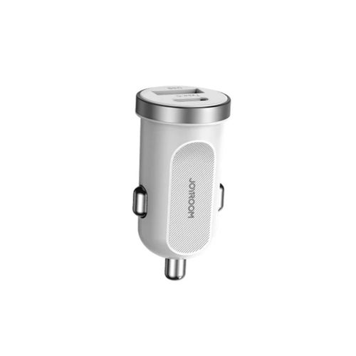 CARGADOR DE AUTO JOYROOM C-A08 BLANCO