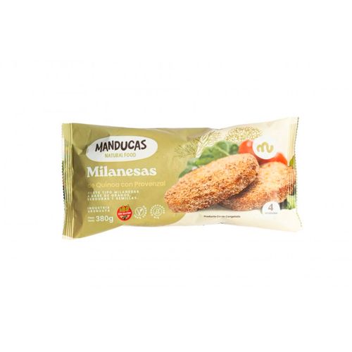 MILANESAS MANDUCAS QUINOA CON PROVENZAL 380GR SIN GLUTEN