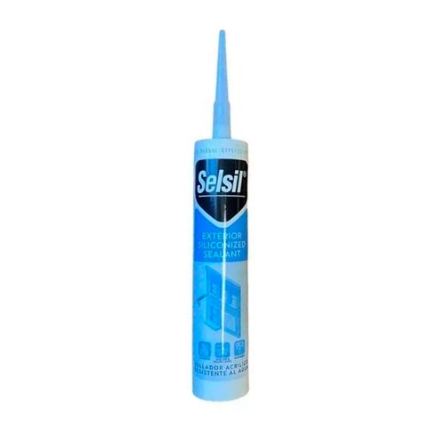 Sellador Selsil Acrilico 280Ml Blanco/Para Exteriores